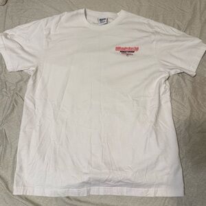 Billionaire Boys Club White Tee with Red Graphic